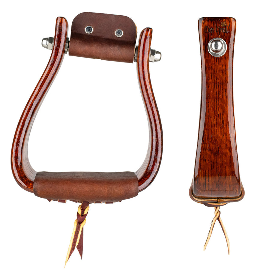 Angled Flat Bottom Slanted Western Stirrups Don Orrell Stirrups
