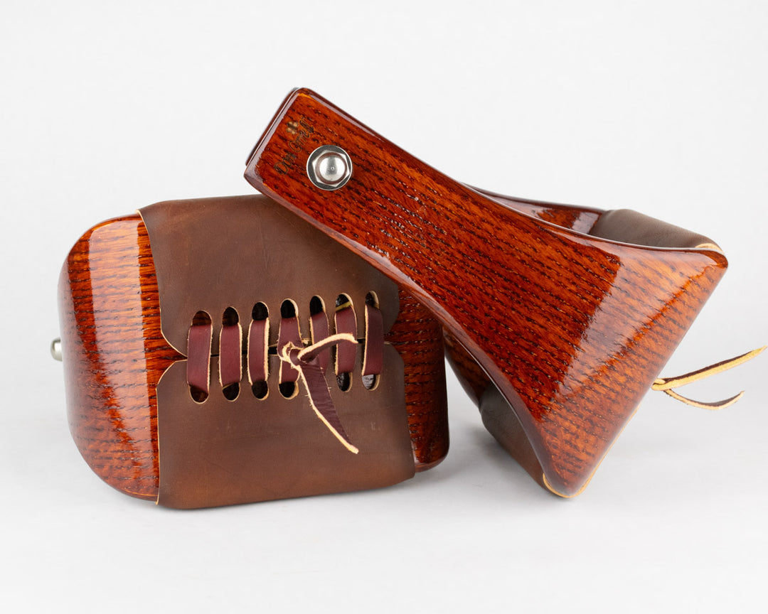 Angled Buckaroo - 5" Mahogany Stain