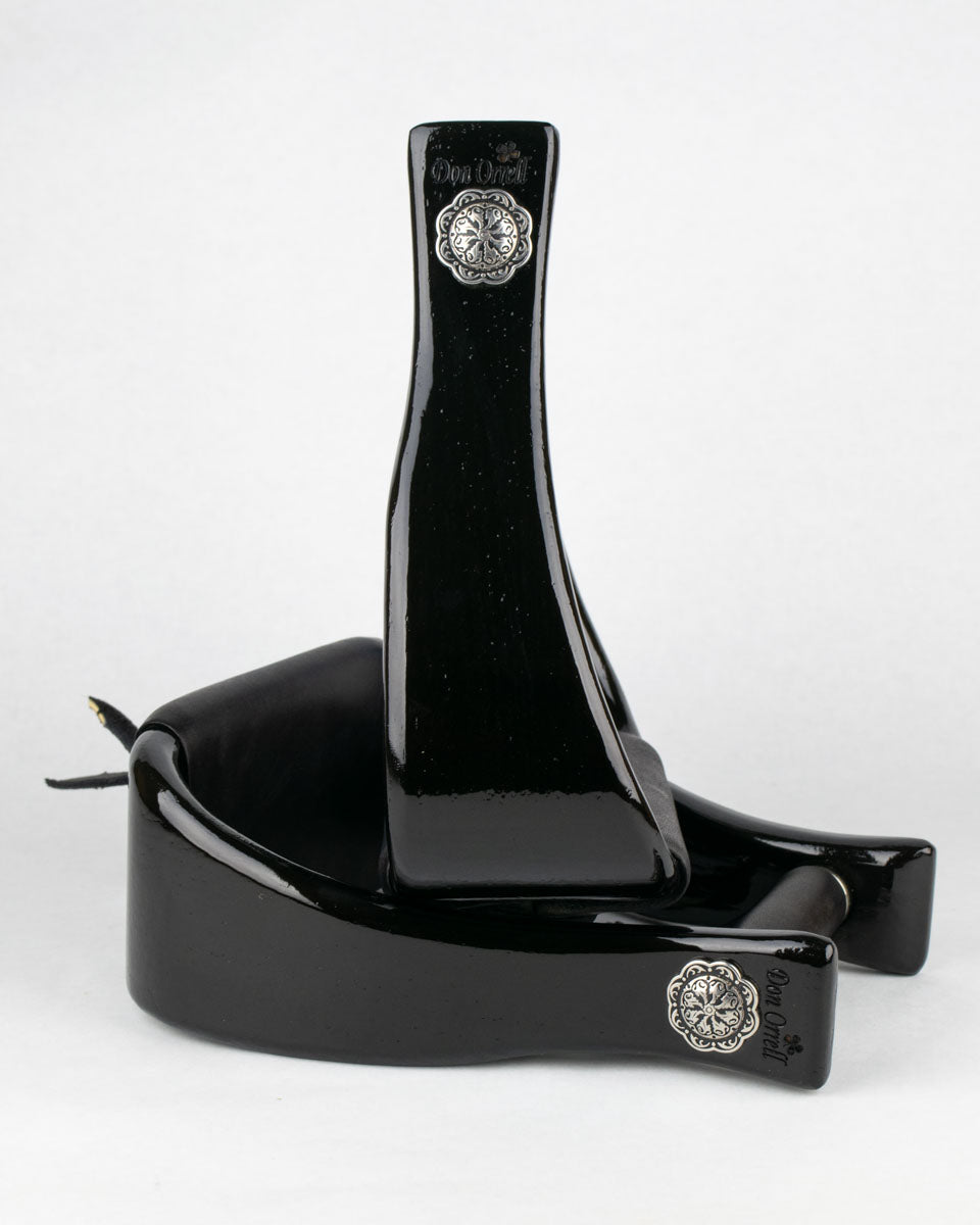 Angled Offset - 3" Gloss Black [Conchos]