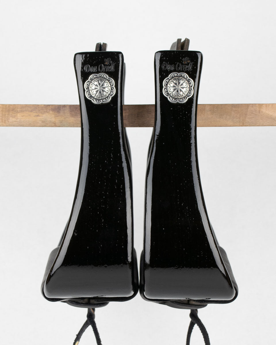 Angled Offset - 3" Gloss Black [Conchos]
