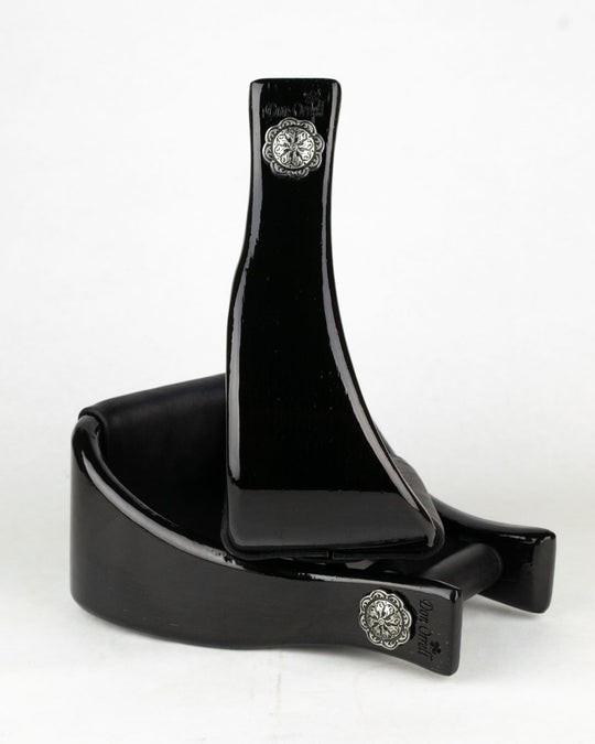 Angled Offset - 3.5" Gloss Black [Conchos]