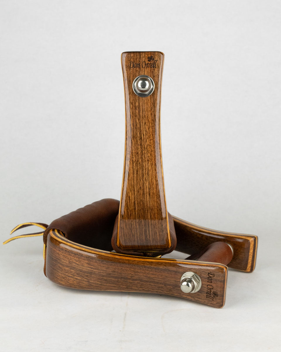 Angled Flat Bottom - 2" Walnut [Petite]