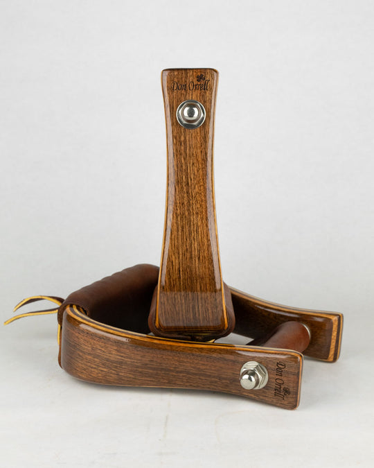 Angled Flat Bottom - 2" Walnut [Petite]