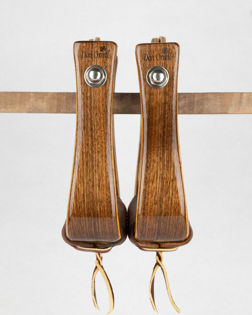 Angled Flat Bottom - 2" Walnut [Petite]