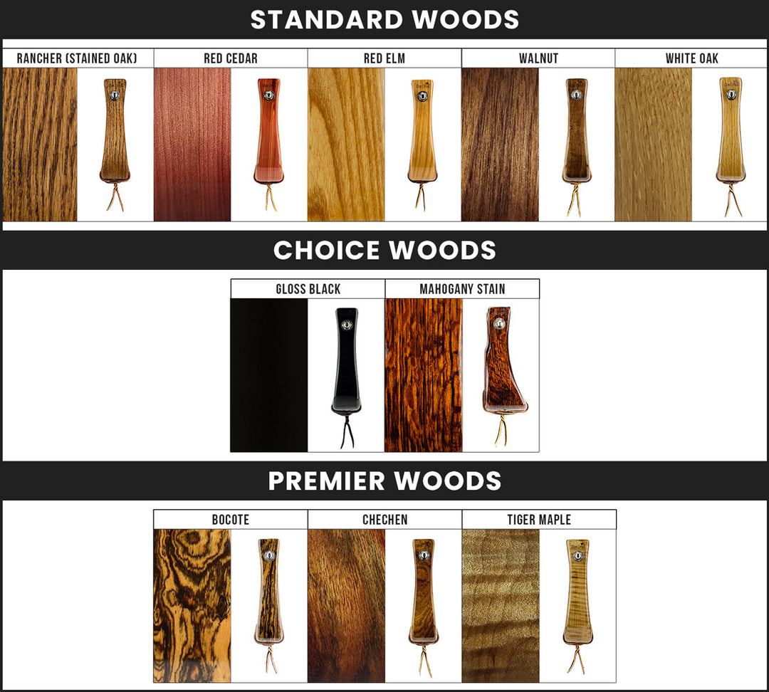 stirrup wood types overview