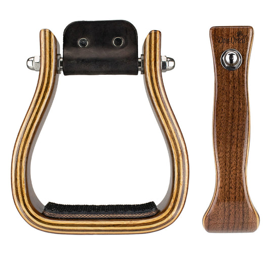 Walnut Barrel Racing Stirrups