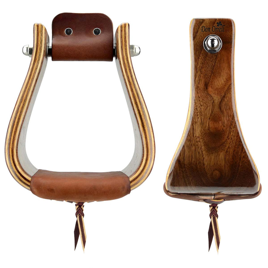 Custom Wooden Stirrups for Western Saddles Don Orrell Stirrups