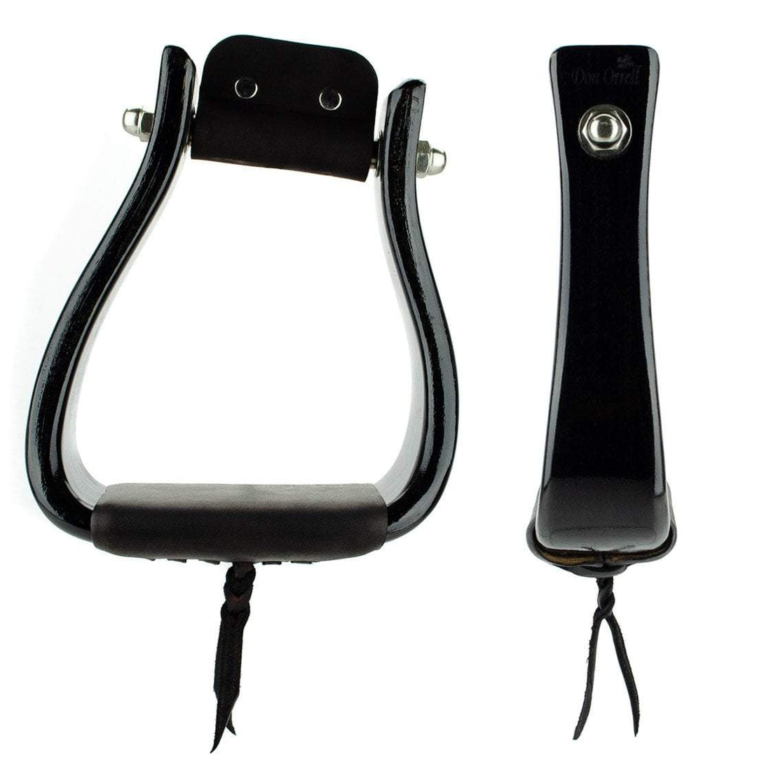 Angled Flat Bottom / Gloss Black / 2 inch