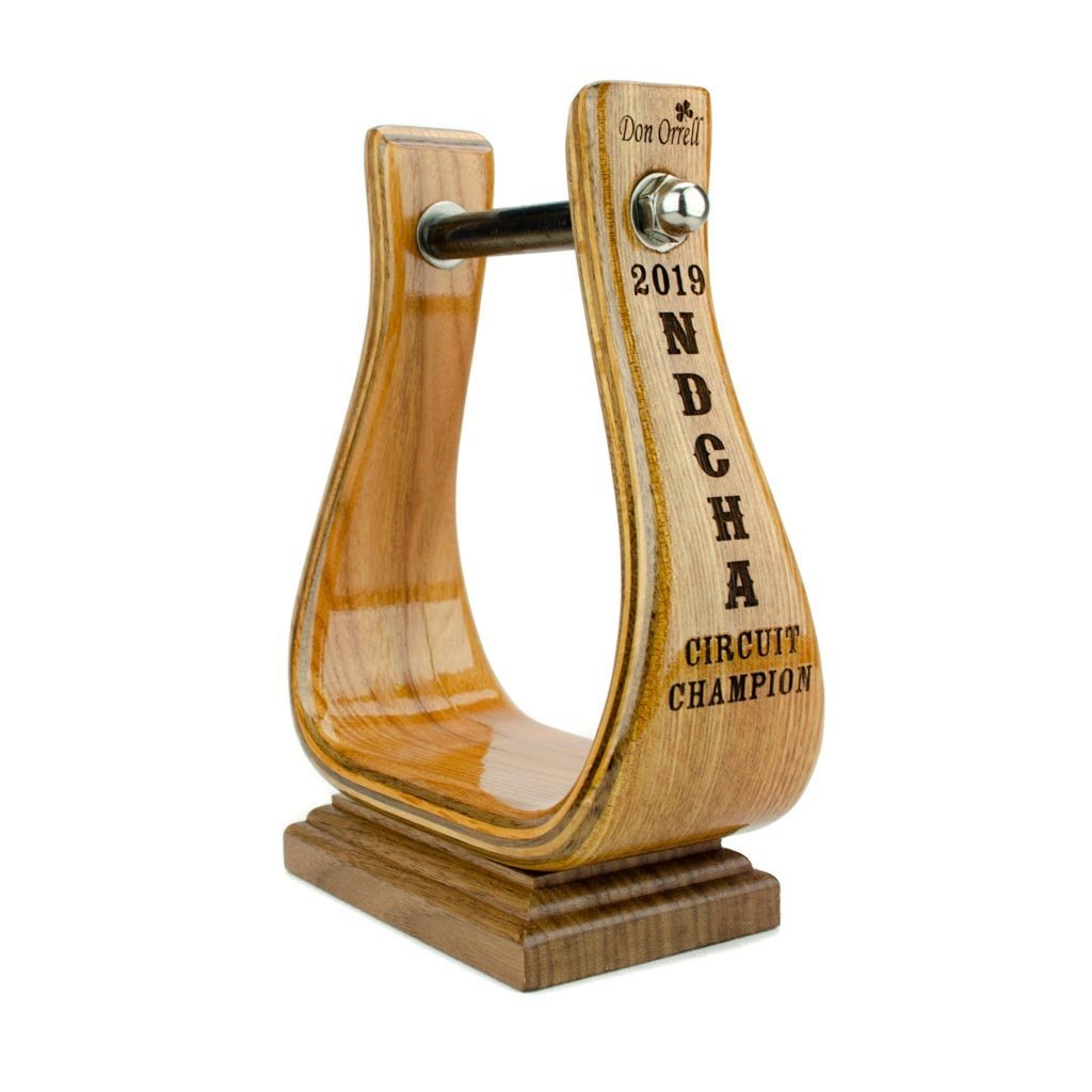 Don Orrell Stirrups Stirrup Trophy Red Elm